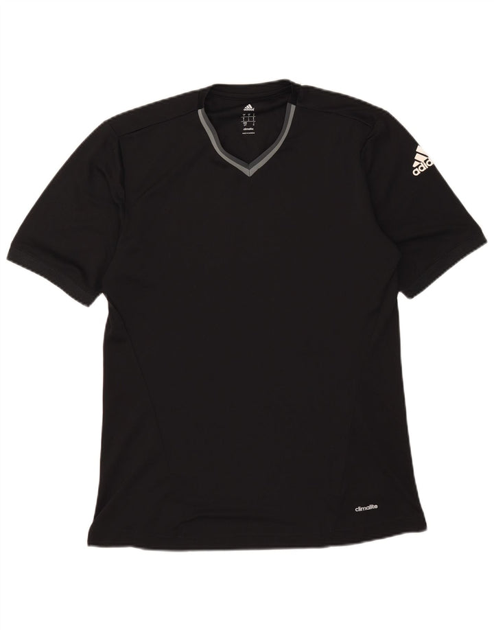 Adidas Herre Climalite T-Shirt Top Lille Sort Polyester