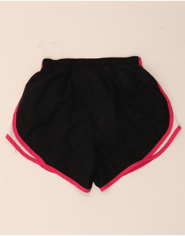 Nike sportsshorts til kvinder UK 6/8 XS Sort Colourblock Polyester