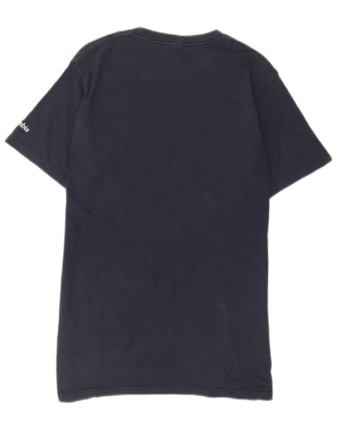 Columbia Herre grafisk T-shirt Top Medium Marineblå Bomuld