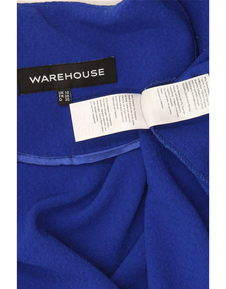 WAREHOUSE Womens Oversized 3/4 Sleeve Cardigan Top UK 10 Small Blue Vintage Warehouse and Second-Hand Warehouse from Messina Hembry 