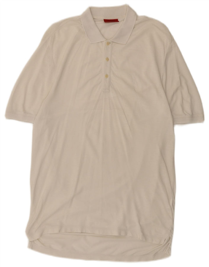 Hugo Boss Herre Polo Shirt Lille Hvid Bomuld