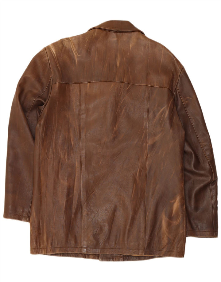 Vintage herre læderjakke UK 38 Medium Brown