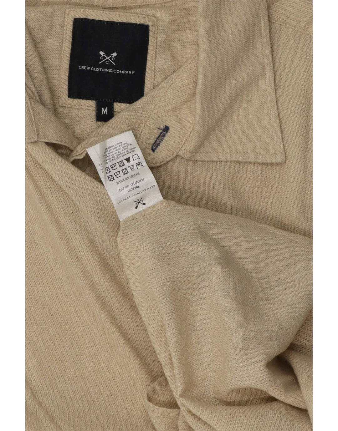 Besætningstøj Herreskjorte Medium Beige Linned