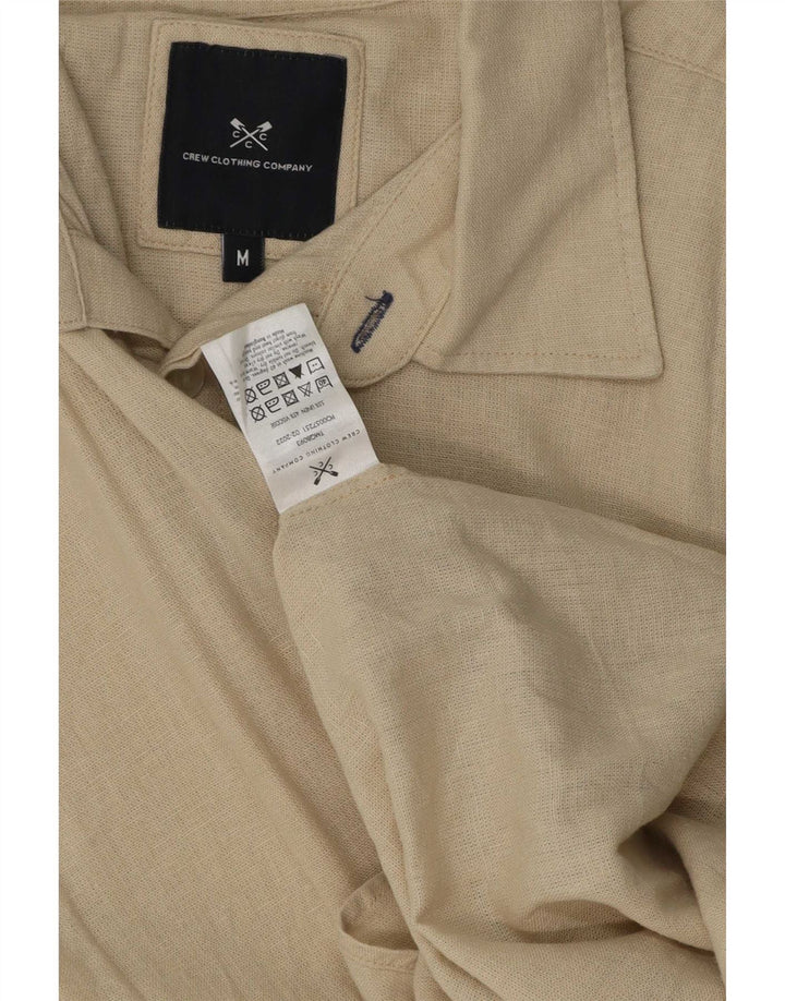 Besætningstøj Herreskjorte Medium Beige Linned