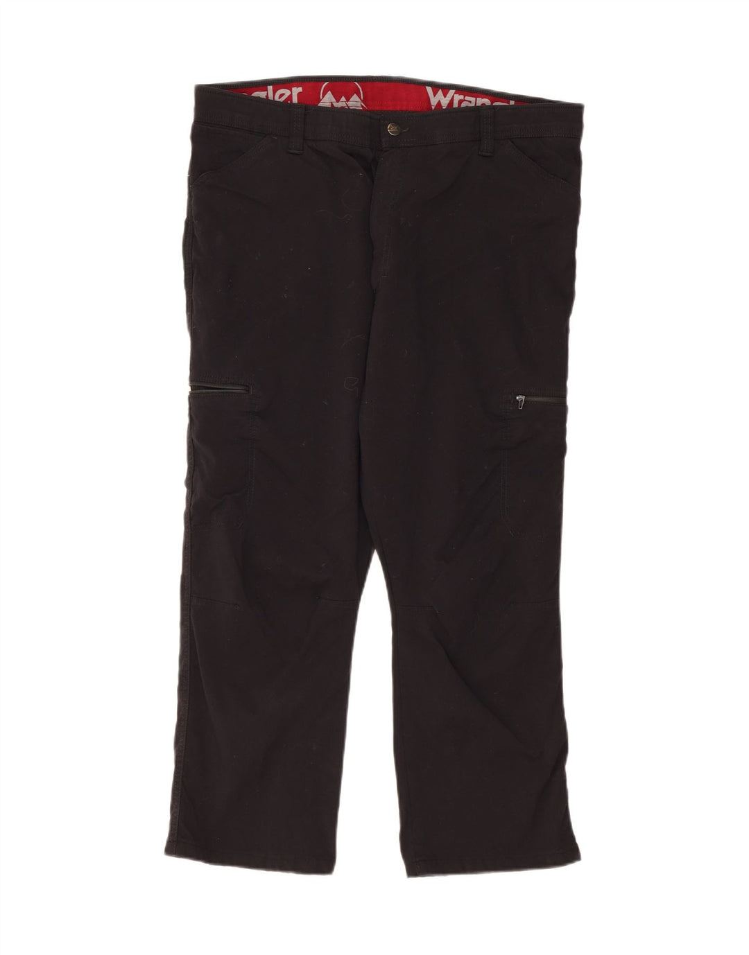 WRANGLER Womens Straight Cargo Trousers W40 L26 Black Nylon Vintage Wrangler and Second-Hand Wrangler from Messina Hembry 