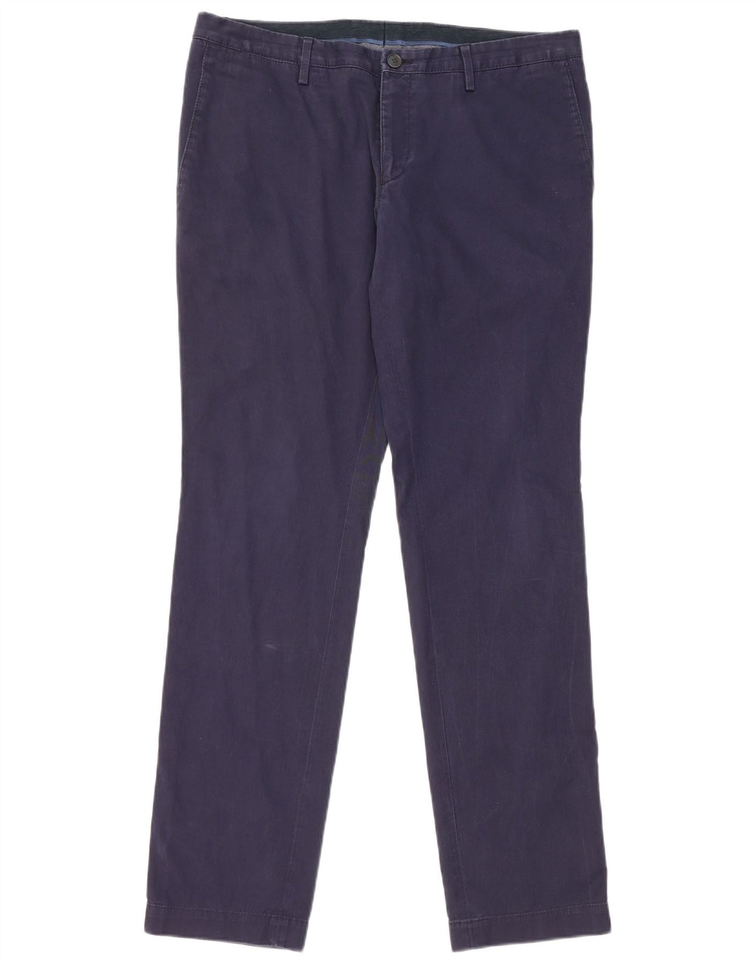 HUGO BOSS Slim Chino-bukser til mænd EU 50 Large W34 L32 Marineblå bomuld