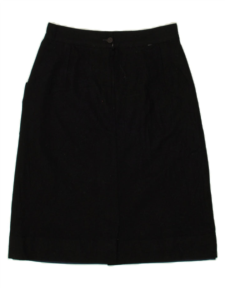 BENETTON Womens A-Line Skirt W27 Small  Black Vintage Benetton and Second-Hand Benetton from Messina Hembry 