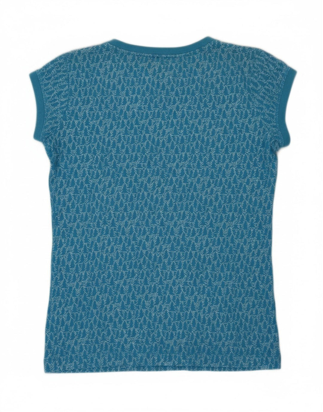 NIKE Womens Graphic T-Shirt Top UK 10 Small Blue Cotton