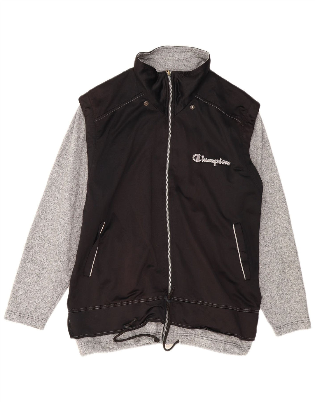 Champion Herre grafisk træningsdragt Topjakke Stor sort polyester