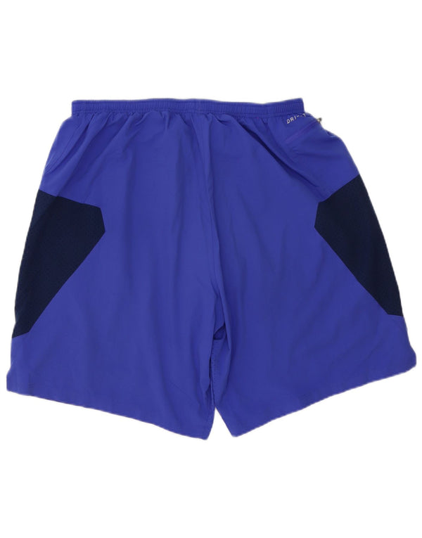 Nike Herre Dri Fit Sportshorts XL Lilla Colourblock