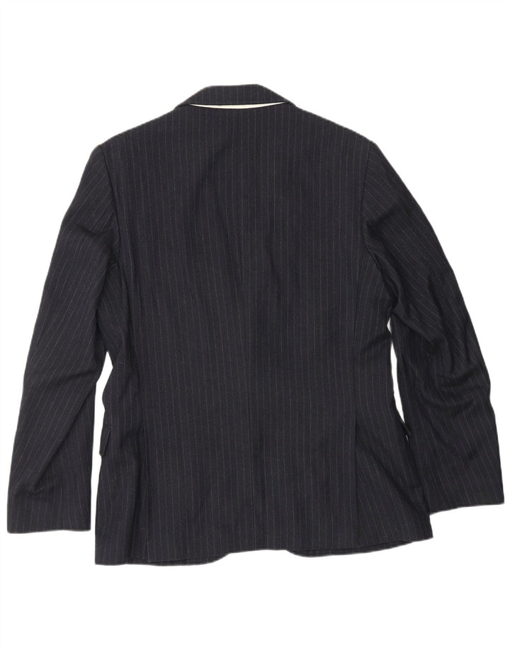 GANT herre skræddersyet pasform blazerjakke IT 46 Lille marineblå stribet