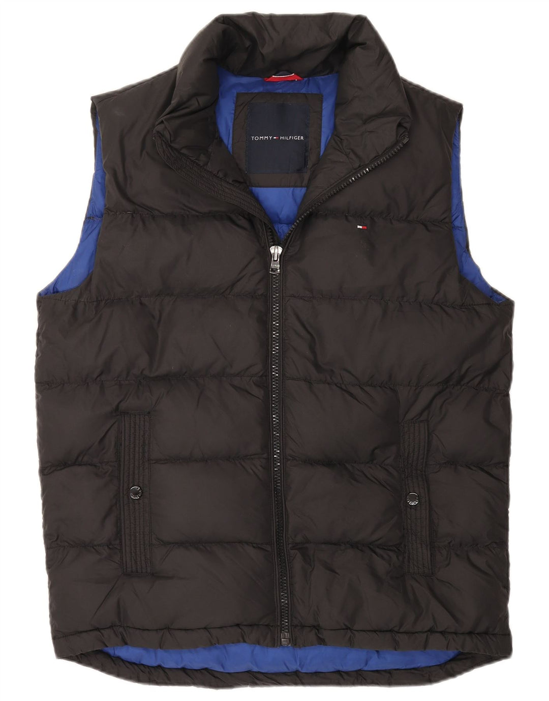 TOMMY HILFIGER Polstret Gilet til mænd UK 40 Stor sort nylon