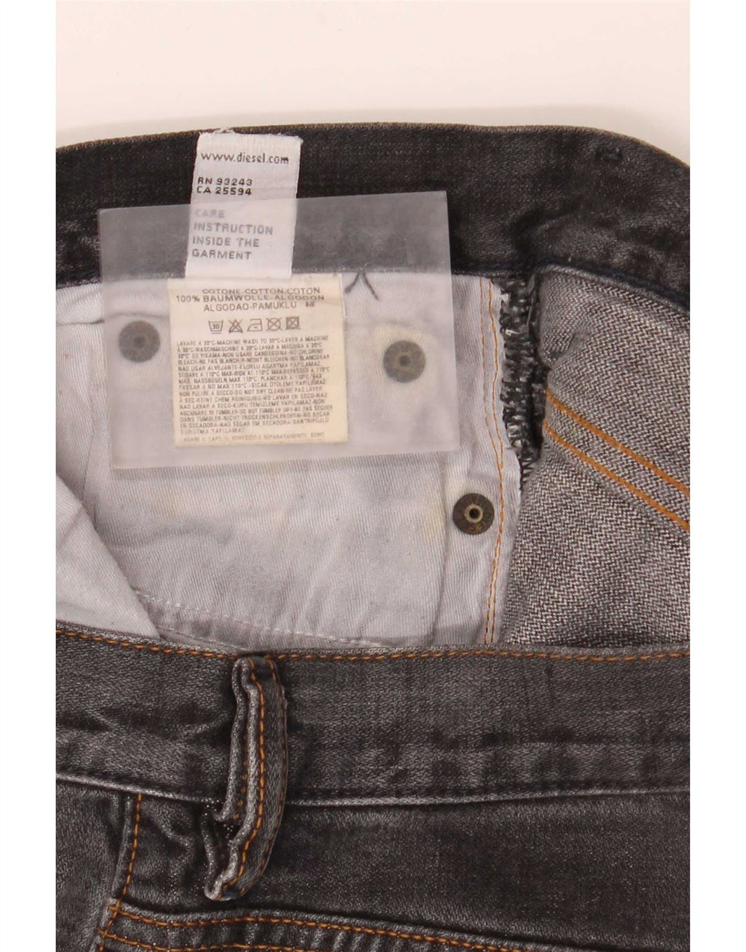 Diesel Dame Flared Jeans W27 L32 Sort Bomuld