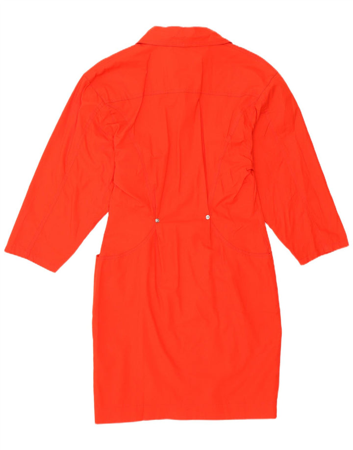 Vintage Dame Langærmet Skede Kjole IT 44 Medium Rød