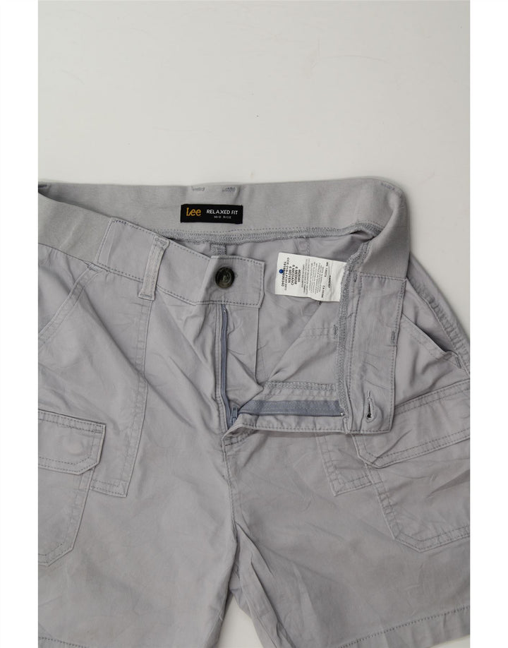 LEE Womens Relaxed Fit Mid Rise Cargo Shorts US 6 Medium W26  Blue Cotton Vintage Lee and Second-Hand Lee from Messina Hembry 