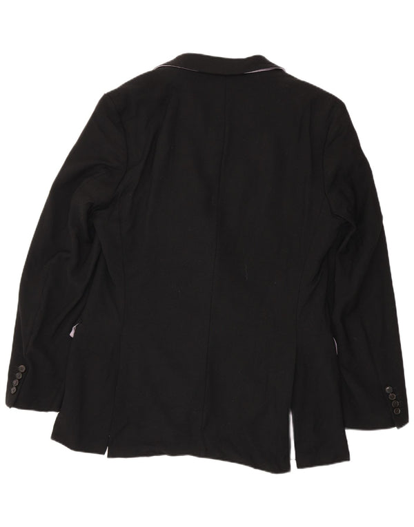 Hugo Boss Herre 2-knaps blazerjakke UK 102 Large Black Virgin Wool