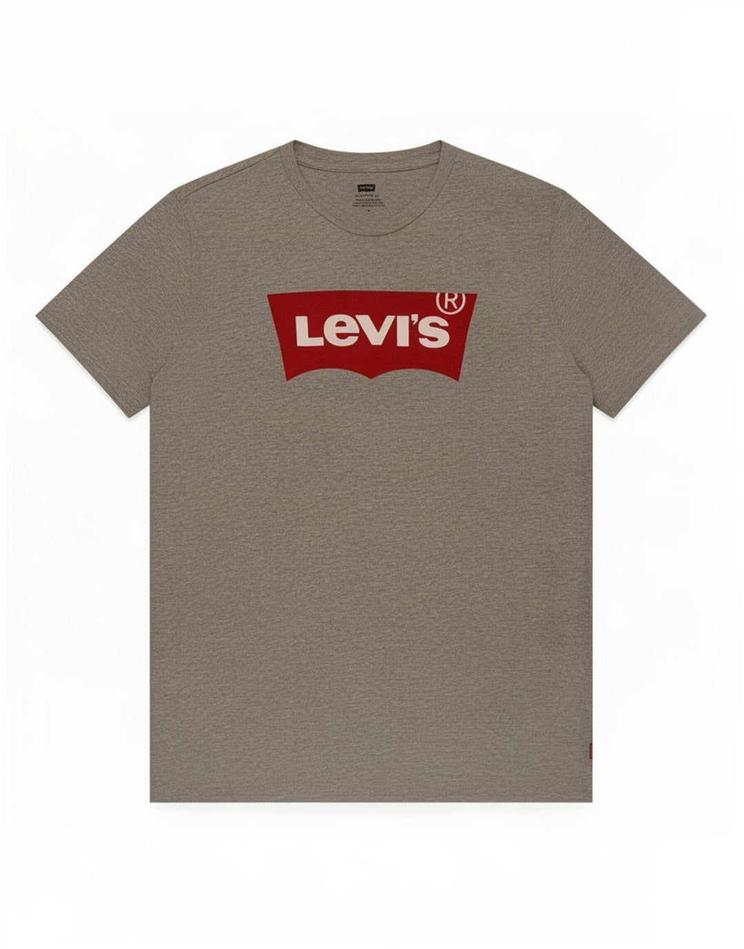 Levi's Herre grafisk T-shirt top mellemgrå flækket bomuld
