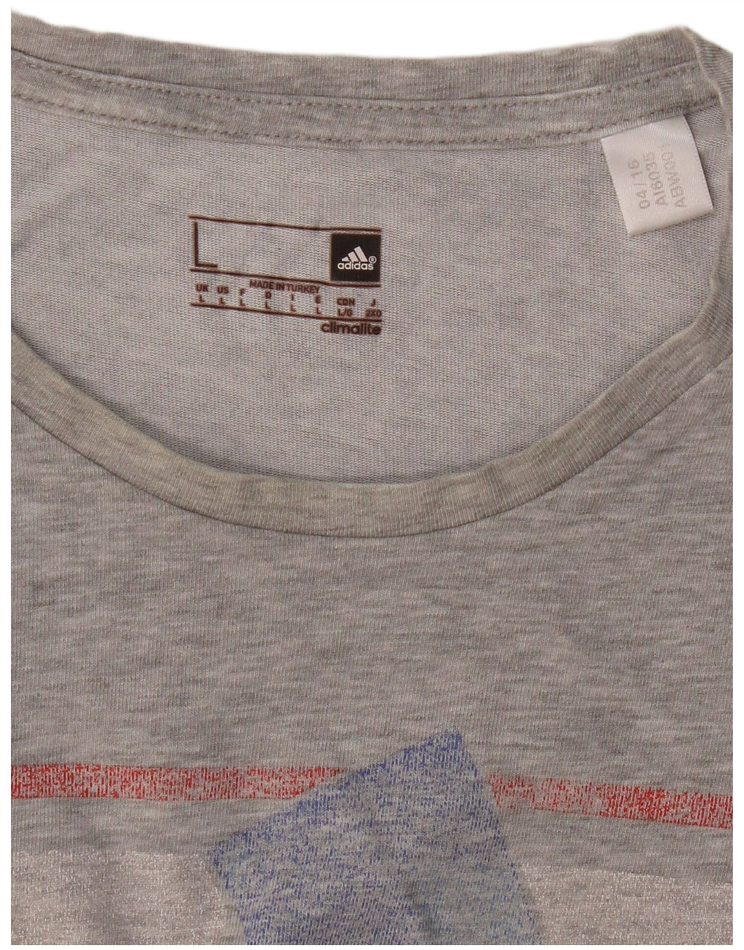 ADIDAS Herre Climalite Grafisk T-Shirt Top Stor Grå