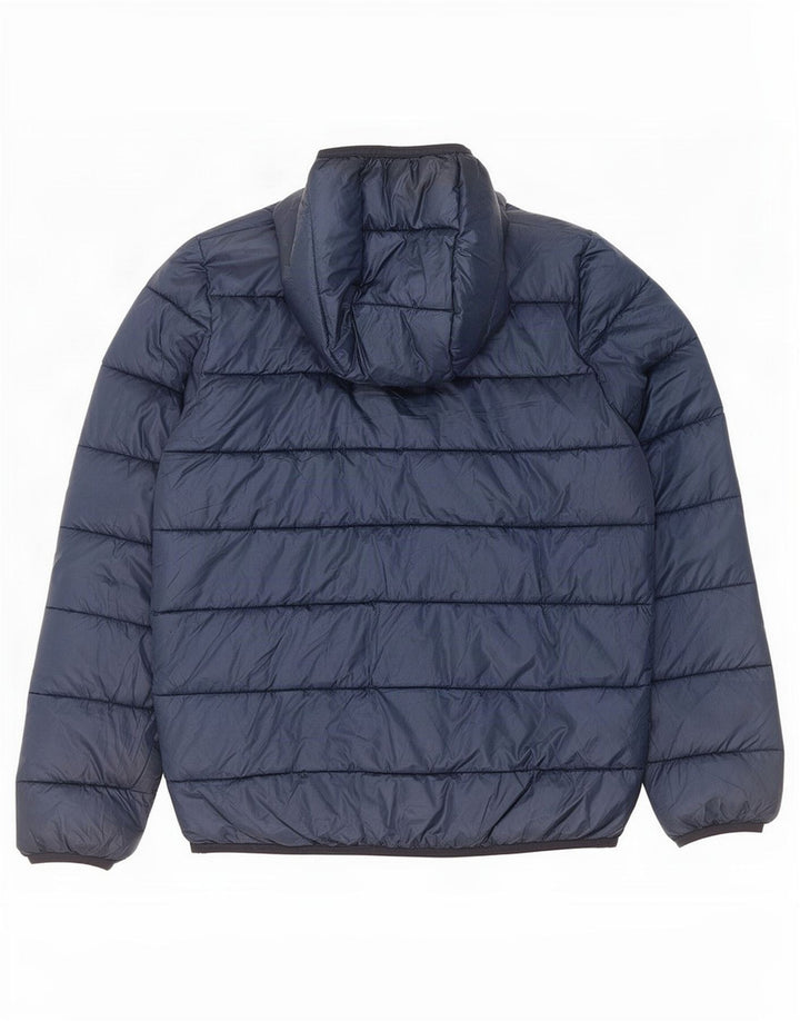Champion Herre hættepolstret jakke UK 38 Medium Navy Blue Polyester
