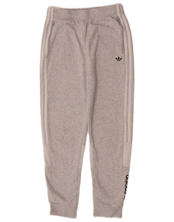 Adidas Drenge Grafisk træningsdragt Bukser Joggers 13-14 år Grå Colourblock