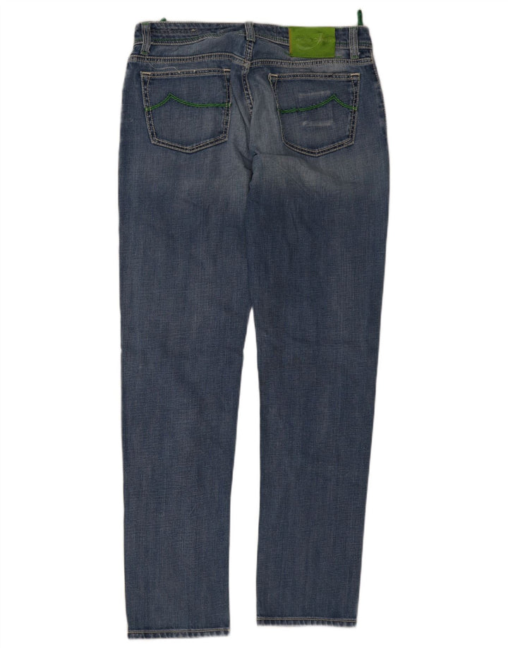 Jacob Cohen Herre Distressed Slim Jeans W34 L34 Blå