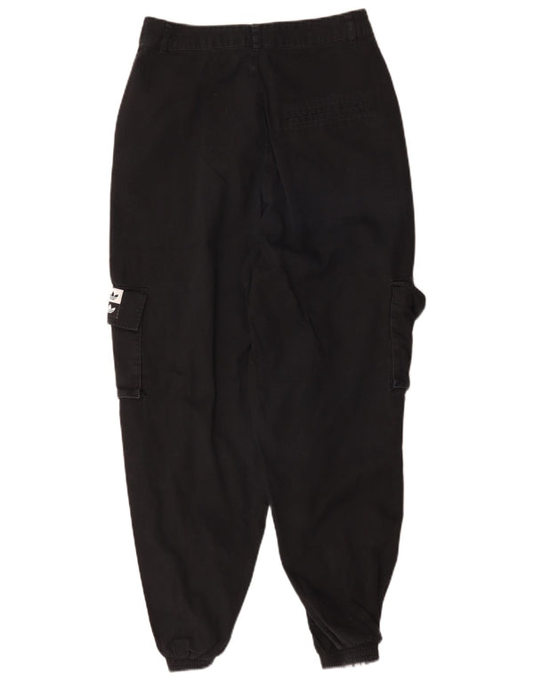 Adidas Womens Graphic Joggers Cargo Trousers UK 8 Small W28 L27 Black