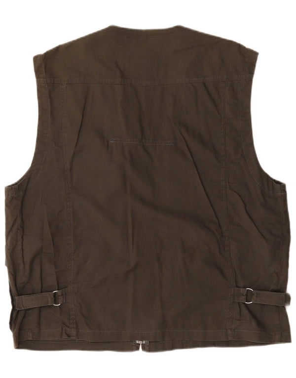 MC Kee's Herre Utility Gilet UK 42 XL brun bomuld