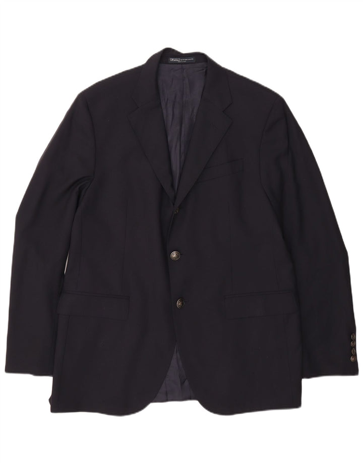 Polo Ralph Lauren Herre 2-knaps blazerjakke IT 54 XL Marineblå Uld