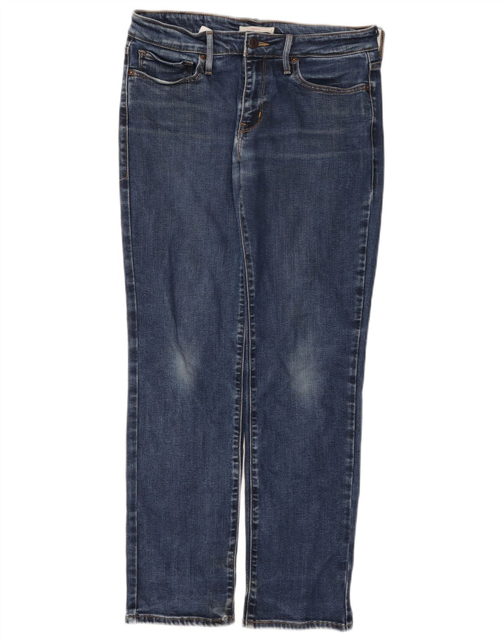 Levi's Dame 712 Slim Jeans W27 L30 Blå Lyocell