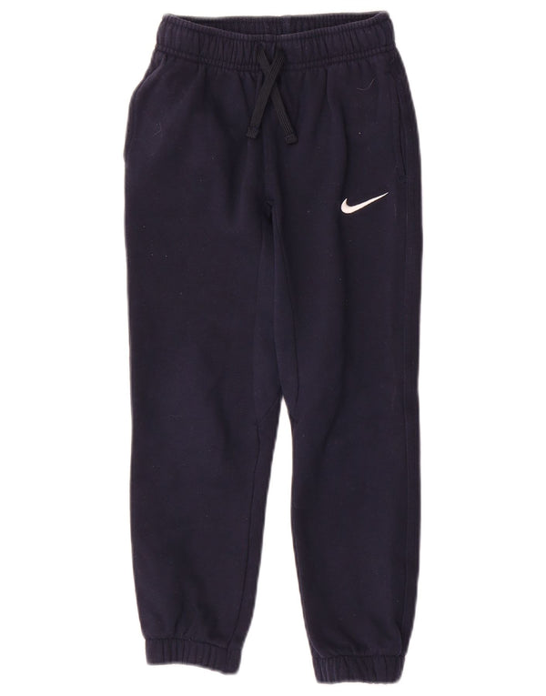 Nike Drenge Træningsdragt Bukser Joggers 6-7 år Large Navy Blue