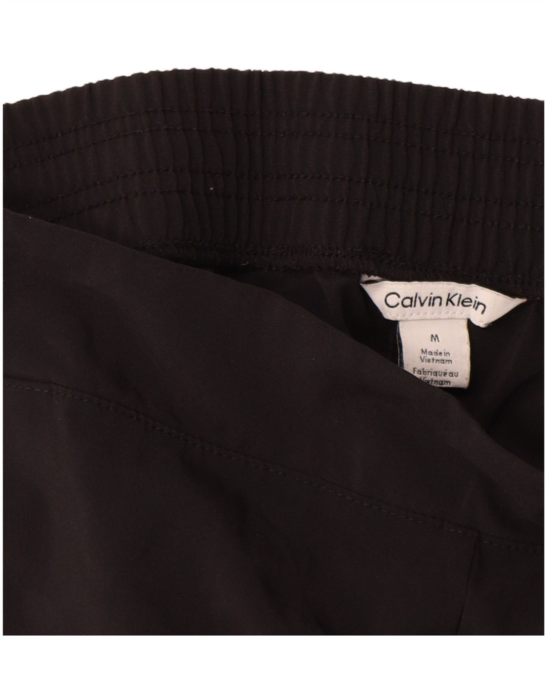 Calvin Klein Dame træningsdragt Bukser Joggers UK 14 Medium Sort Polyester