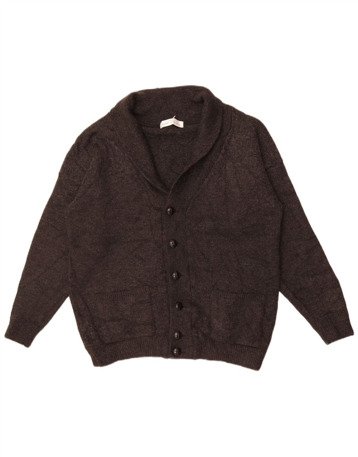 Marks & Spencer Boys Cardigantrøje 12-13 år Medium Grå Uld