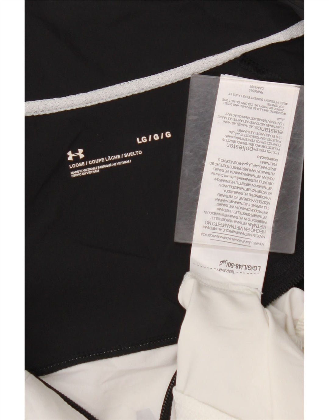 UNDER ARMOUR Dame Pullover Træningsdragt Top UK 16 Large White Colourblock