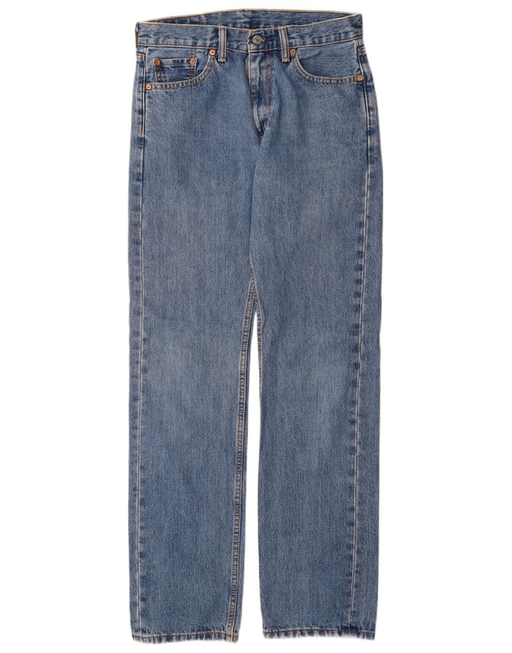 Levi's Herre 505 Straight Jeans W30 L34 Blå Bomuld