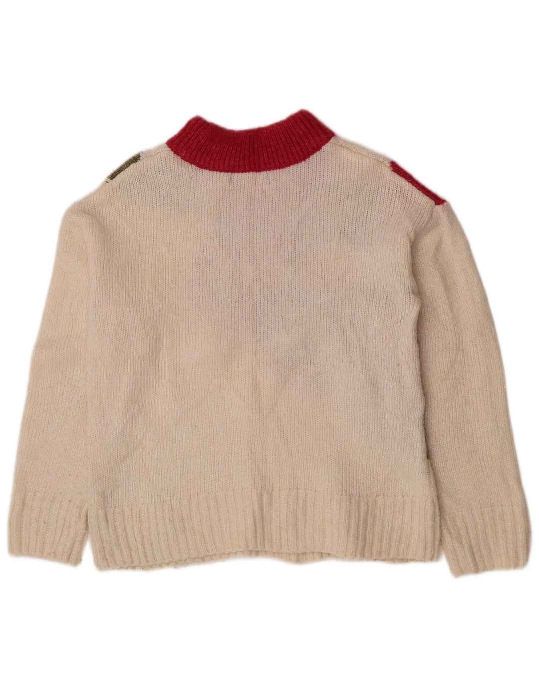 Marks & Spencer Dame Turtle Neck Jumper Sweater UK 10 Small Off White