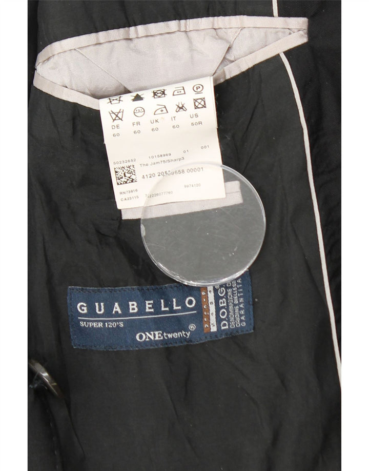 HUGO BOSS Herre Guabello 2-knaps blazerjakke UK 40 Stor sort viskose