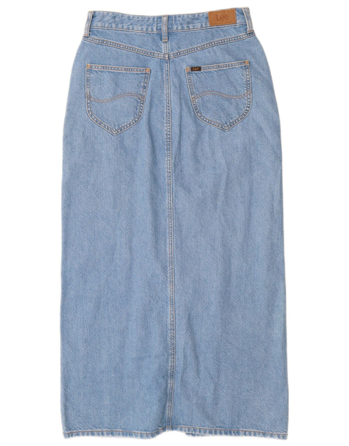 Lee Dame Maxi Denim Nederdel W28 Medium Blue Bomuld