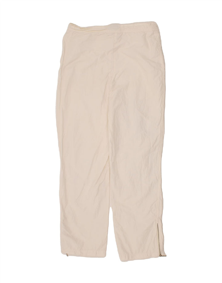 VINTAGE Mens Tracksuit Trousers Small White Cotton Vintage Vintage and Second-Hand Vintage from Messina Hembry 