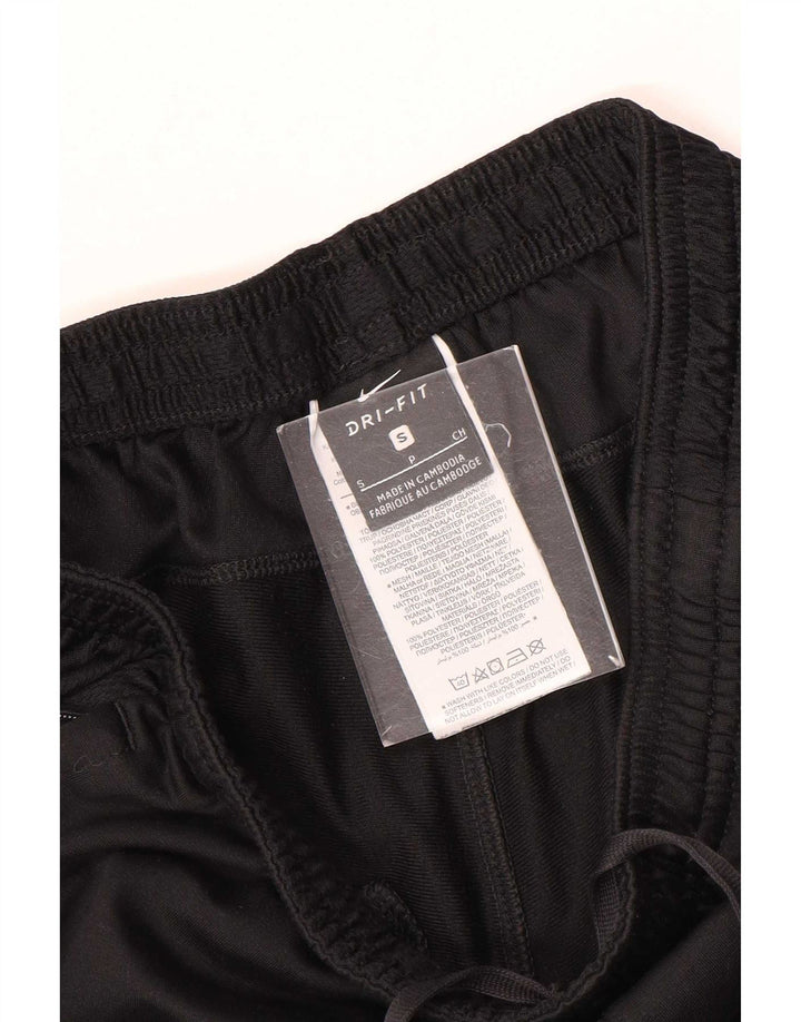Nike Mens Dri Fit Tracksuit Trousers Small Black Colourblock Polyester