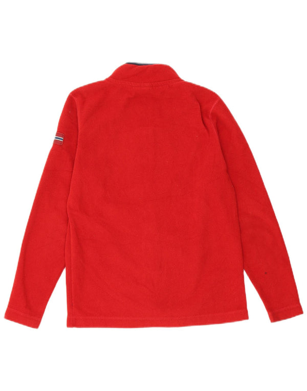 Napapijri drenge grafisk fleecejakke 9-10 år rød polyester