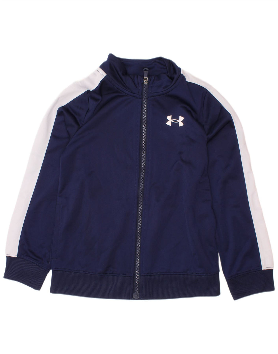 UNDER ARMOUR Drenge træningsdragt topjakke 6-7 år Navy Blue Colourblock