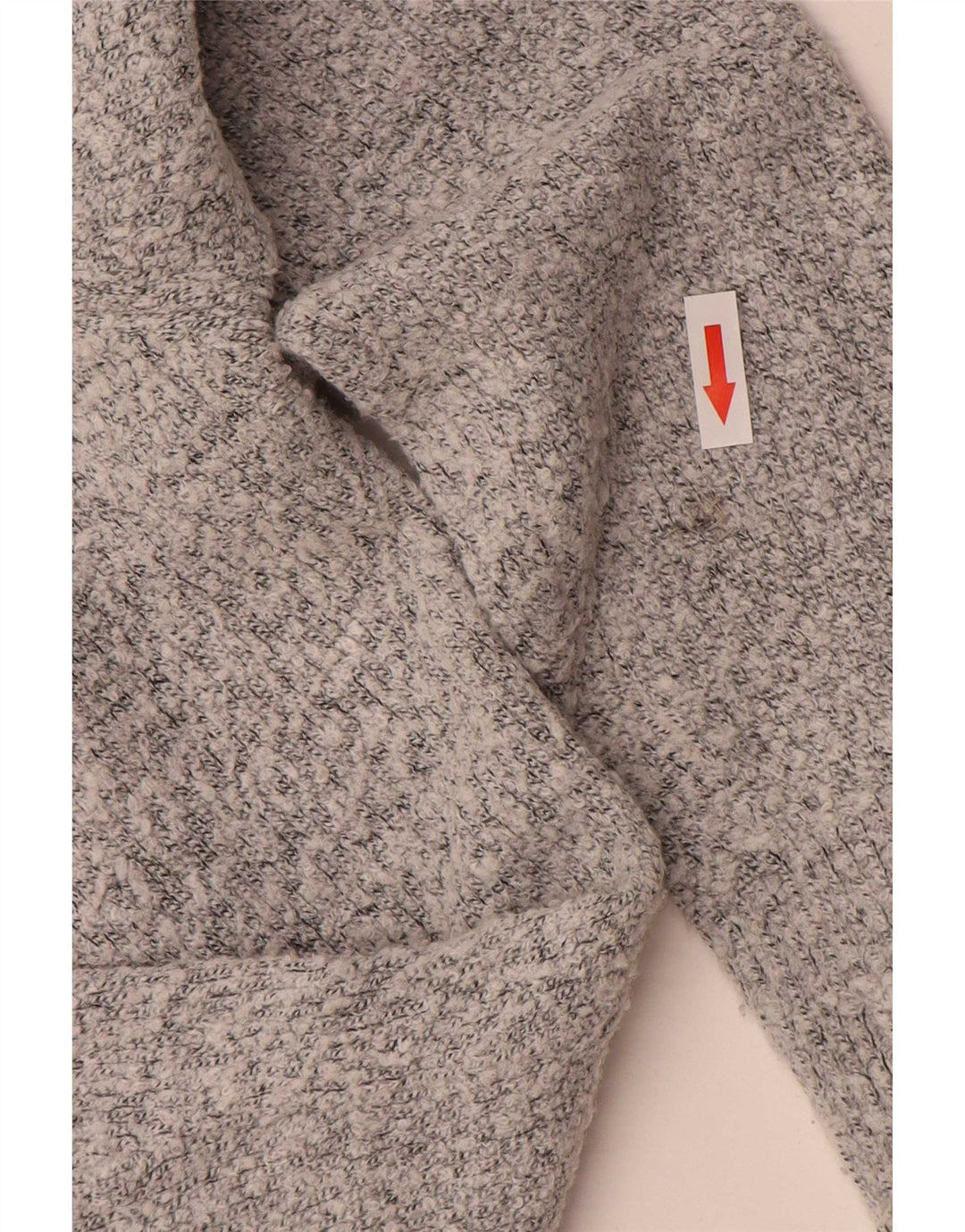 M&Co Dame V-hals sweater UK 14 Medium Grå Akryl