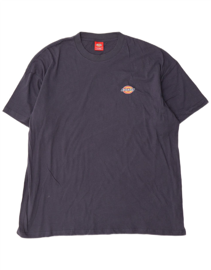 Dickies Herre Regular Fit T-Shirt Top XL Marineblå Bomuld