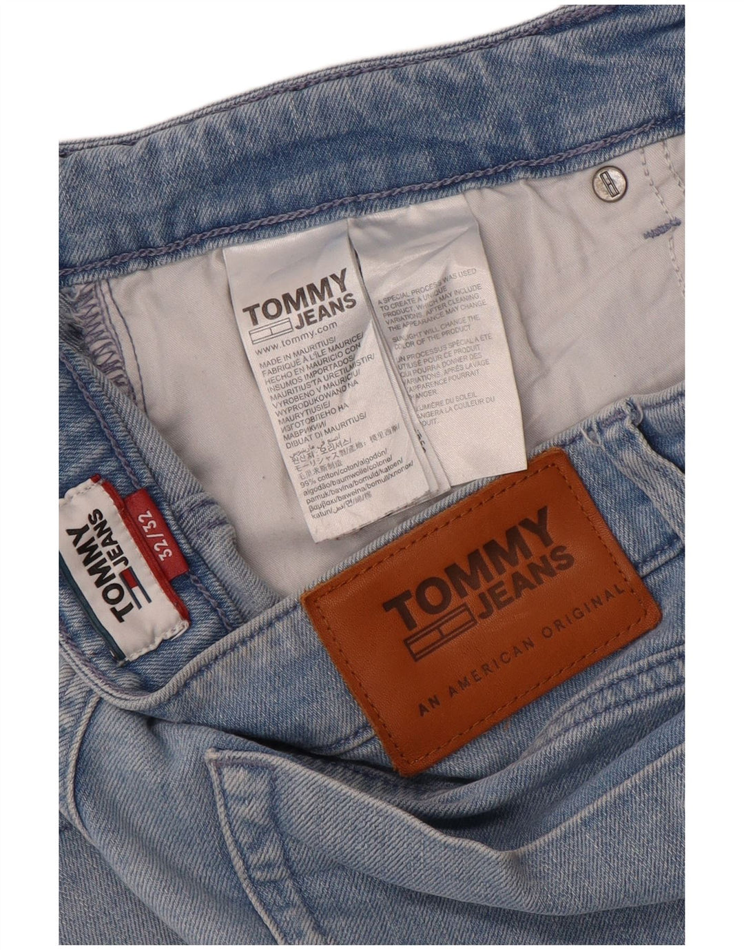 TOMMY HILFIGER Slim Jeans til kvinder W32 L32 Blå Bomuld