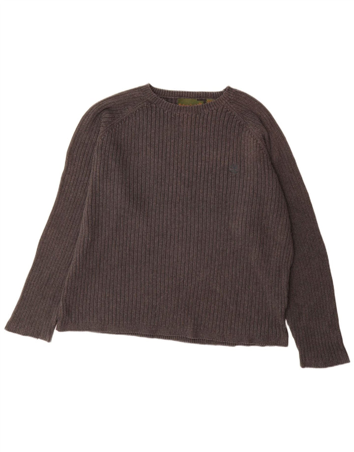 Timberland Herre Boat Neck Jumper Sweater XL Grå Bomuld