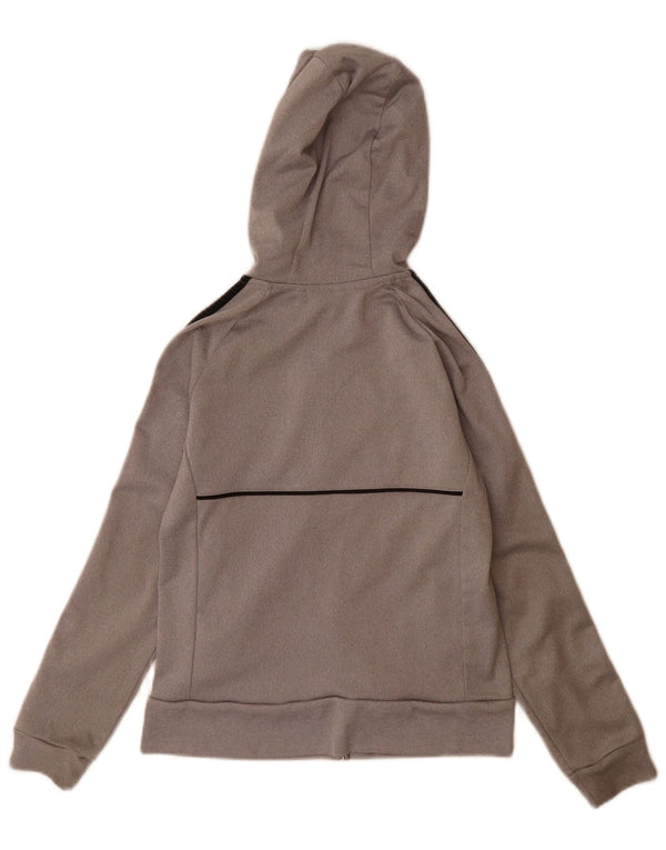 Adidas hættetrøje med lynlås til piger 9-10 år Grå Colourblock Polyester