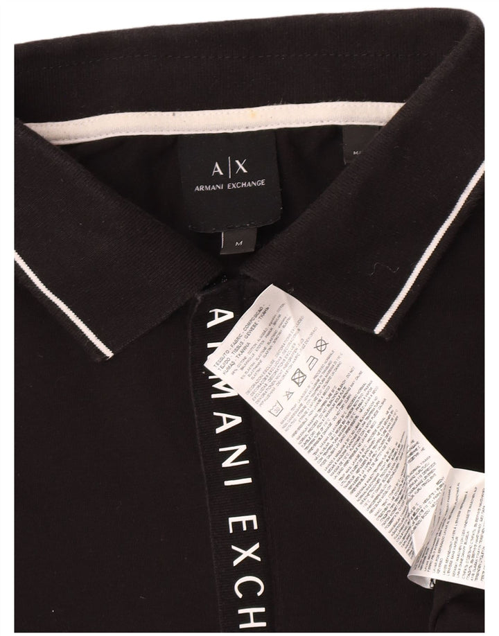 Armani Exchange Herre poloshirt Medium Sort Bomuld