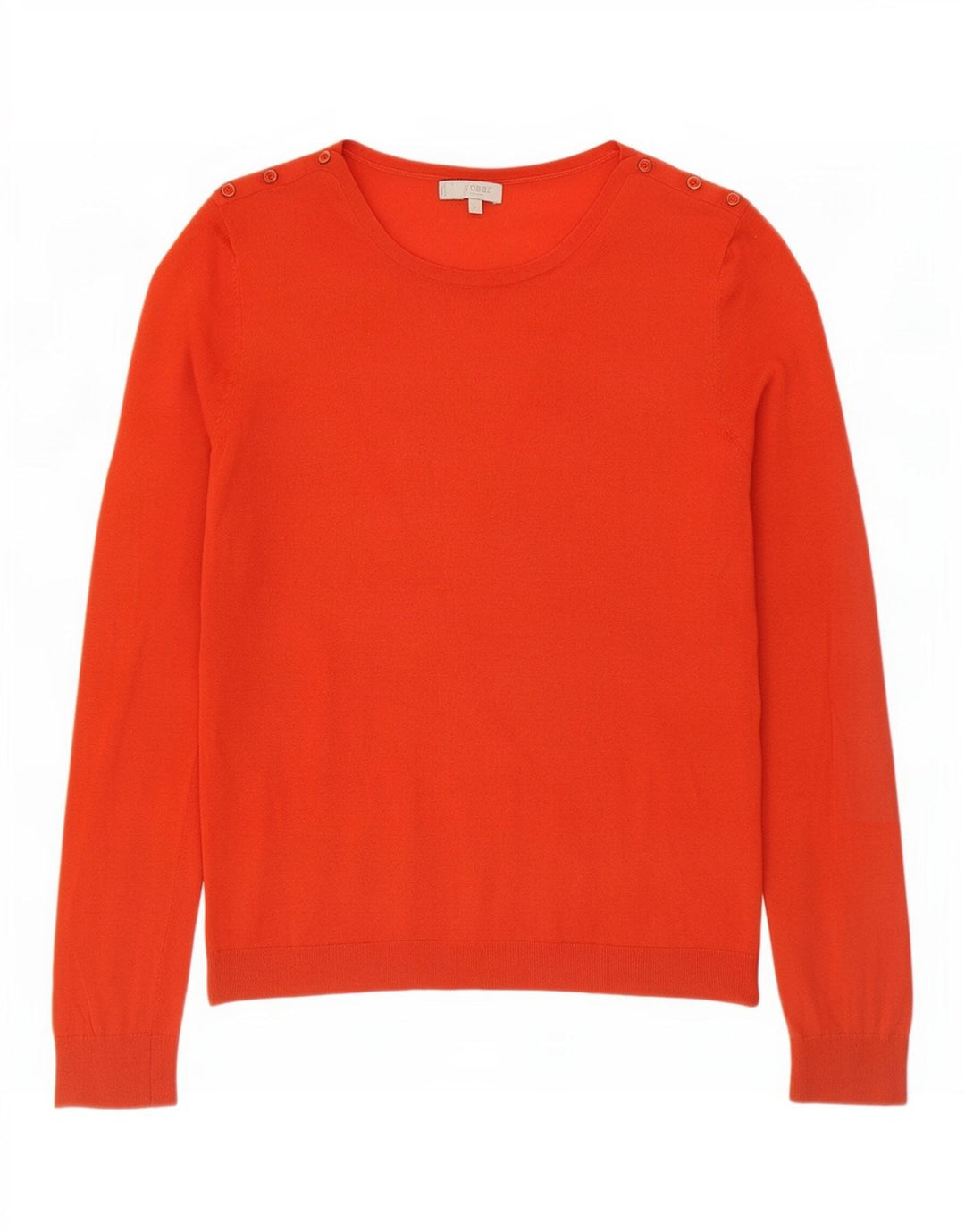 Hobbs Dame Boat Neck Jumper Sweater UK 14 Large Orange Wool