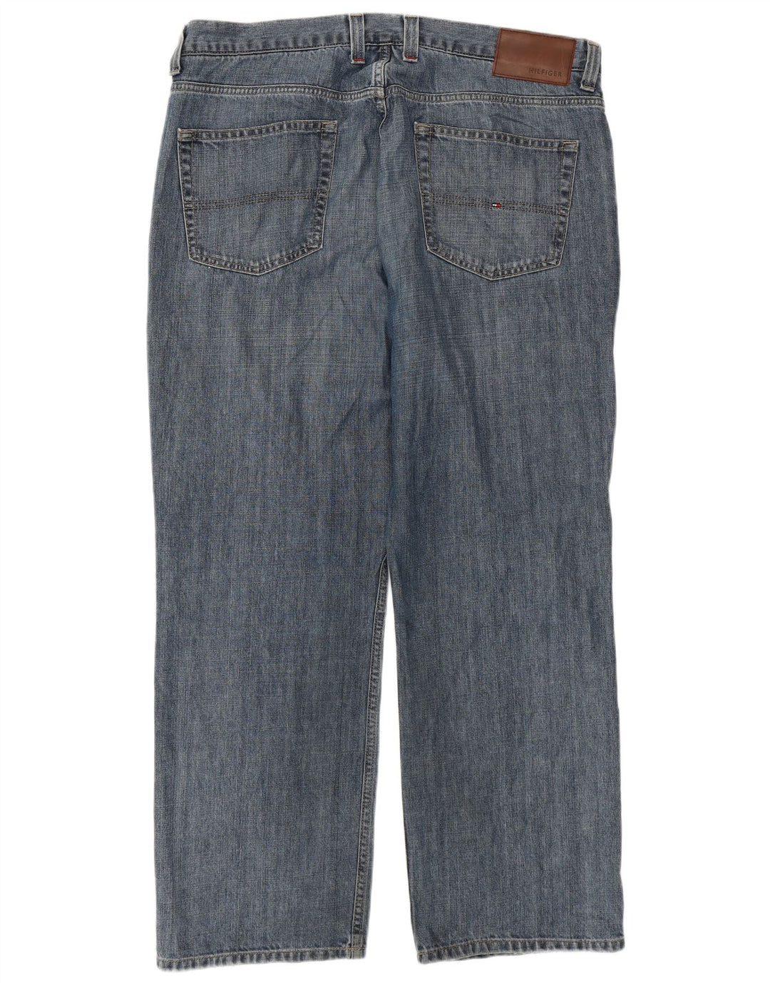TOMMY HILFIGER Straight jeans til mænd W38 L30 Blå Bomuld