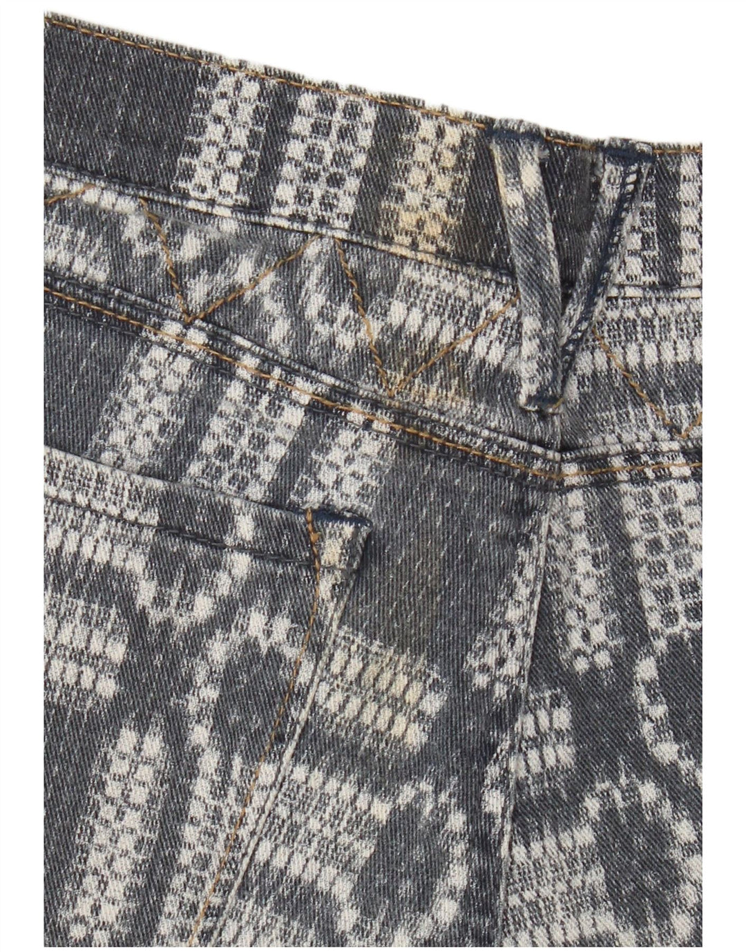 Roxy Dame denim Shorts US 7 Medium W30 Blue Geometric